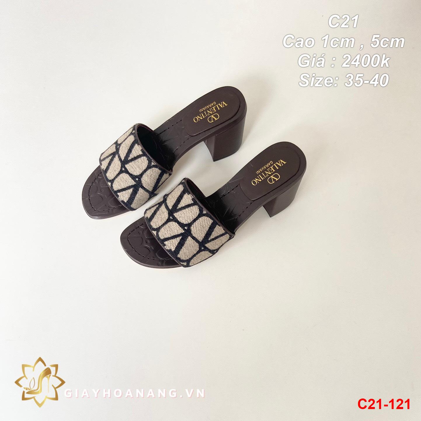 C21-121 Valentino dép cao 1cm , 5cm siêu cấp