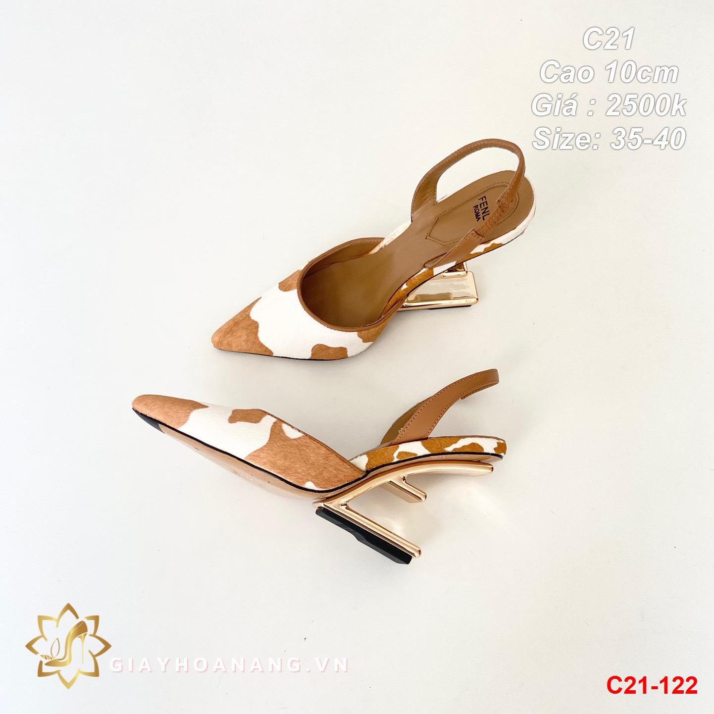 C21-122 Fendi sandal cao 10cm siêu cấp