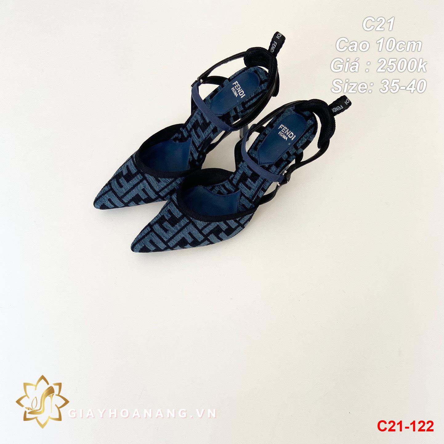 C21-122 Fendi sandal cao 10cm siêu cấp