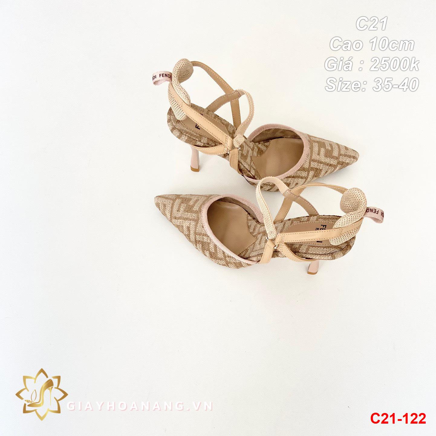 C21-122 Fendi sandal cao 10cm siêu cấp