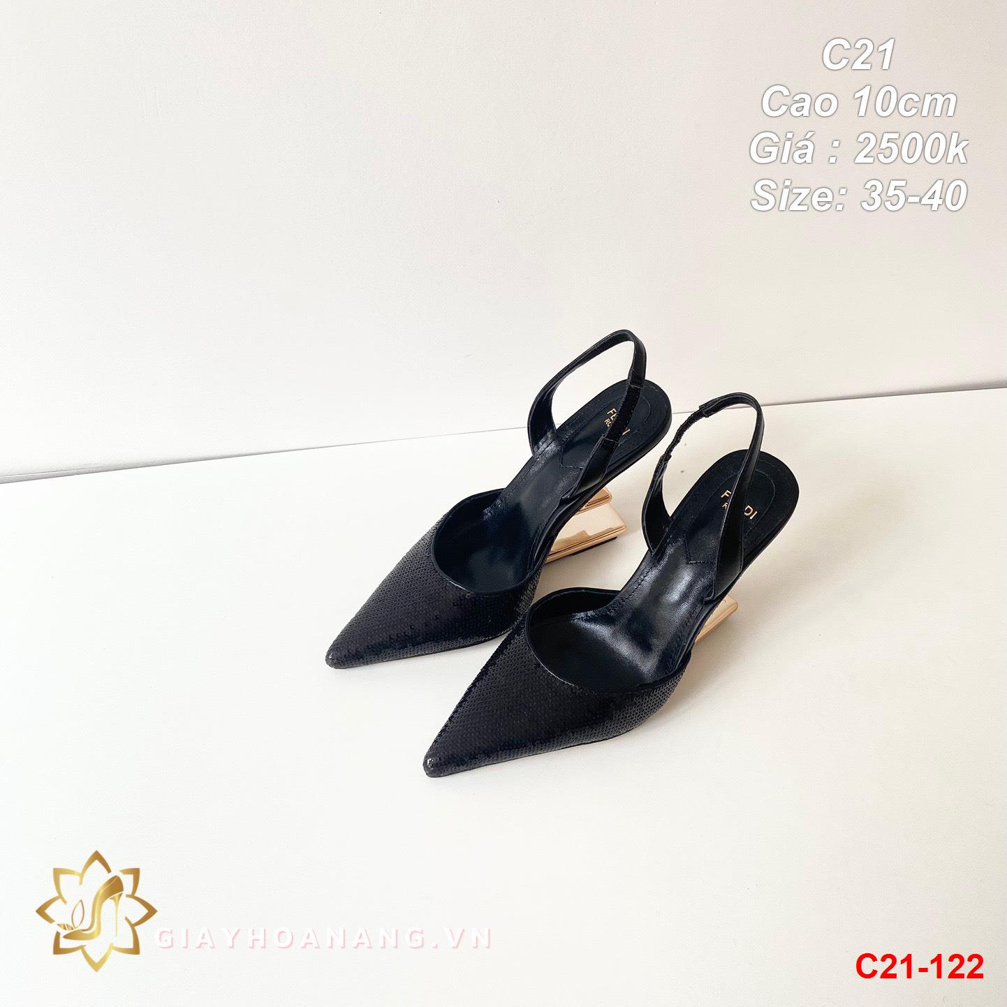 C21-122 Fendi sandal cao 10cm siêu cấp