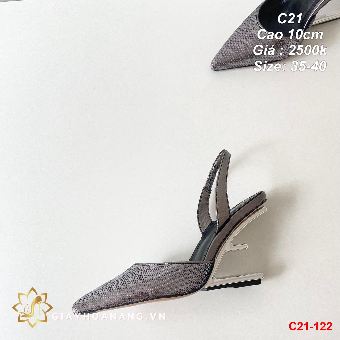 C21-122 Fendi sandal cao 10cm siêu cấp