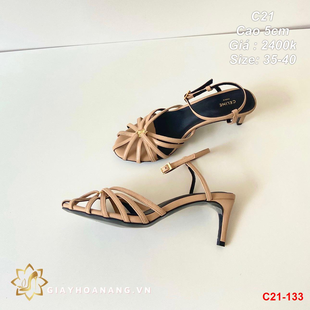 C21-133 Celine sandal cao 5cm siêu cấp