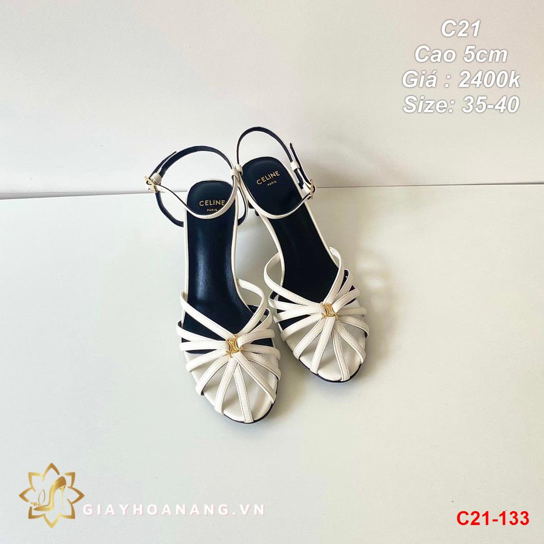 C21-133 Celine sandal cao 5cm siêu cấp