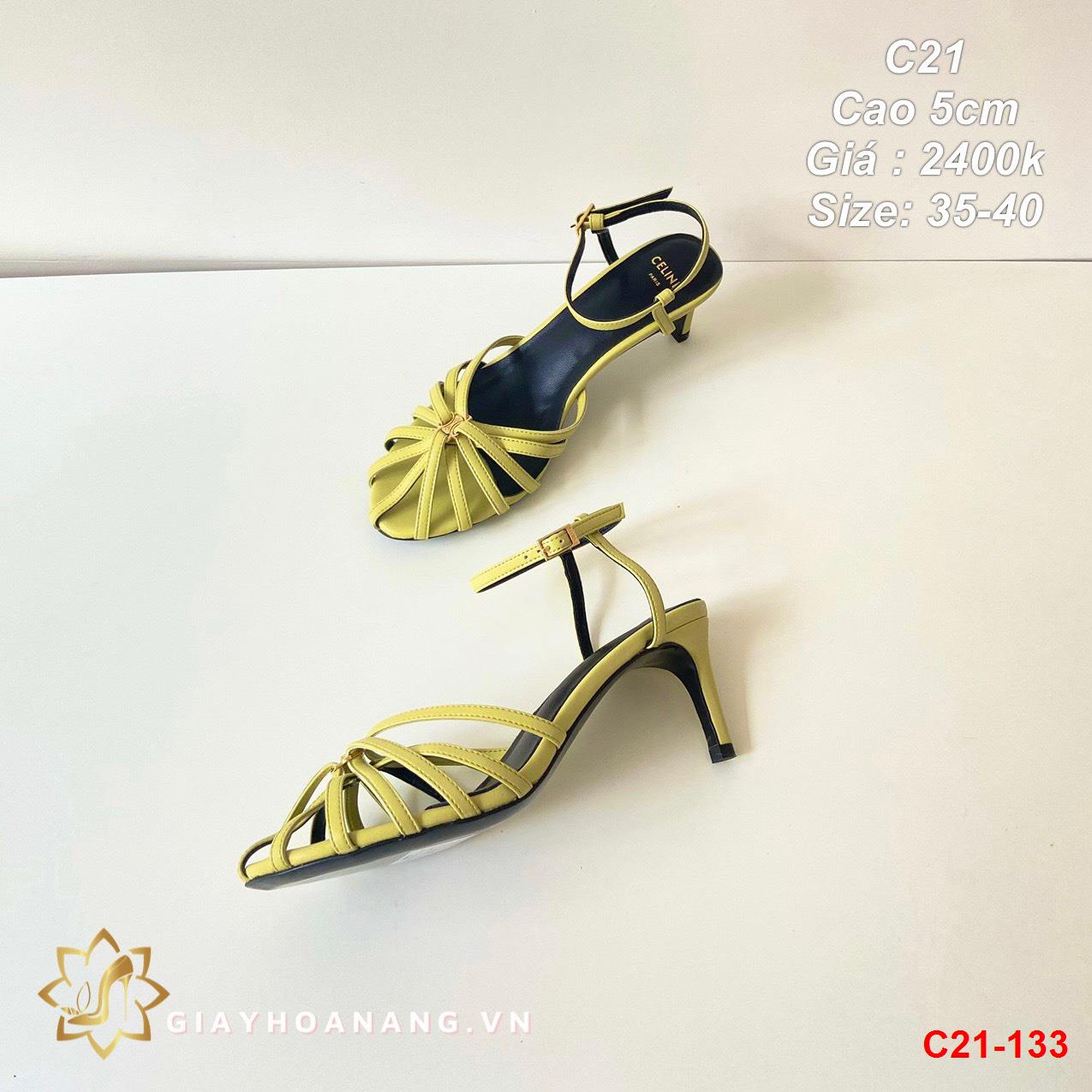 C21-133 Celine sandal cao 5cm siêu cấp