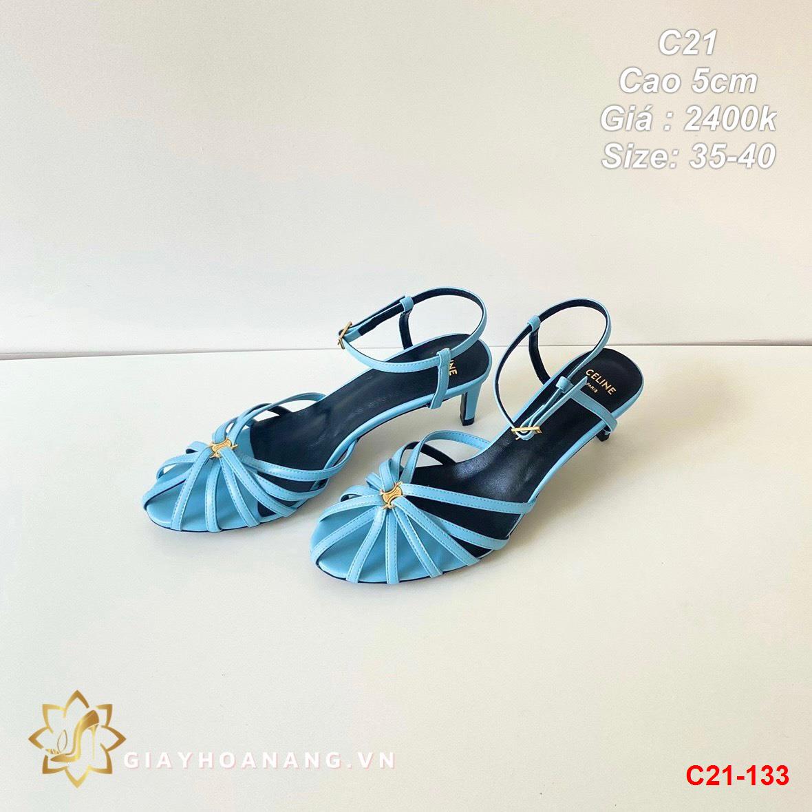 C21-133 Celine sandal cao 5cm siêu cấp