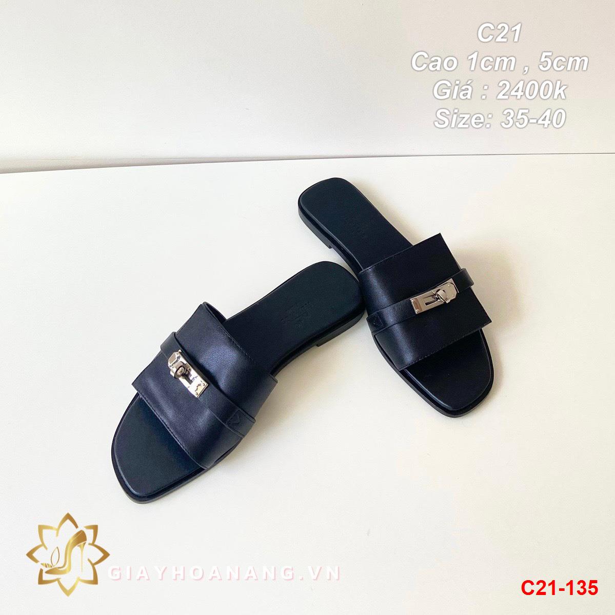 C21-135 Hermes dép cao 1cm , 5cm siêu cấp