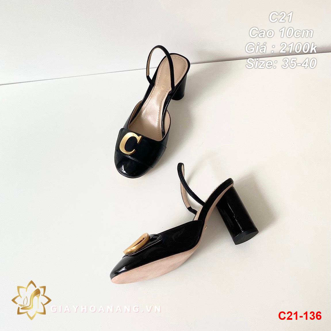 C21-136 Dior sandal cao 10cm siêu cấp