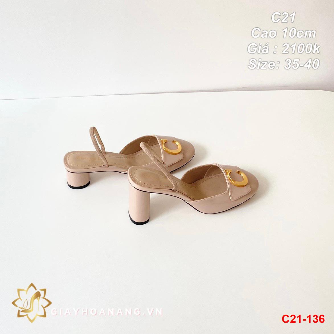 C21-136 Dior sandal cao 10cm siêu cấp