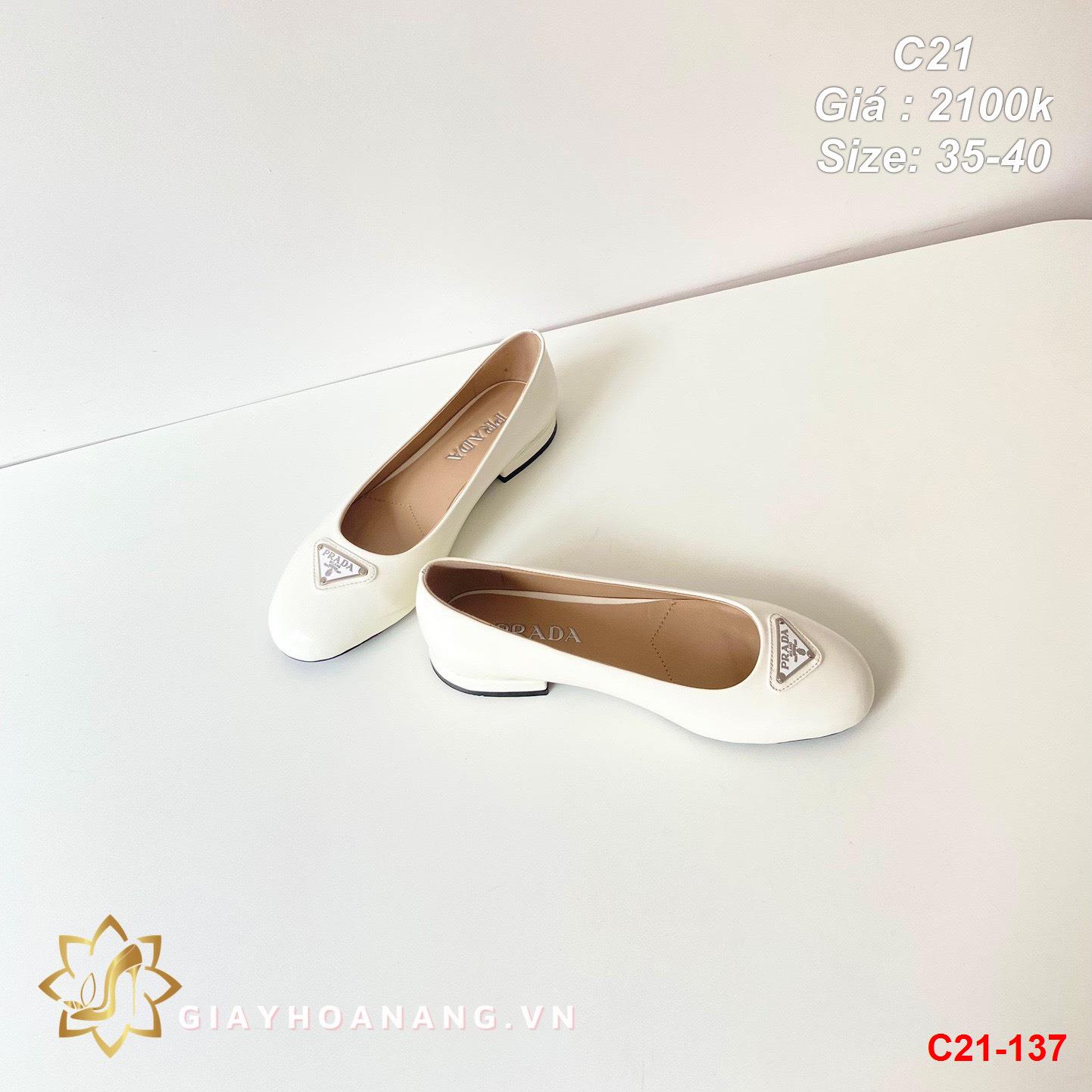 C21-137 Prada giày bệt siêu cấp