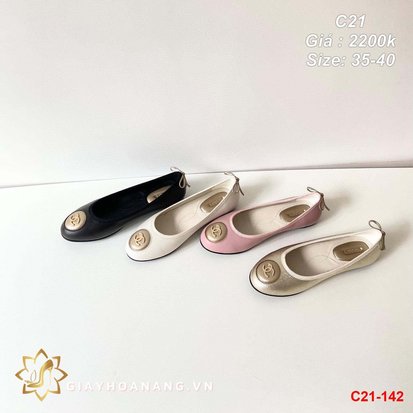C21-142 Chanel giày bệt siêu cấp