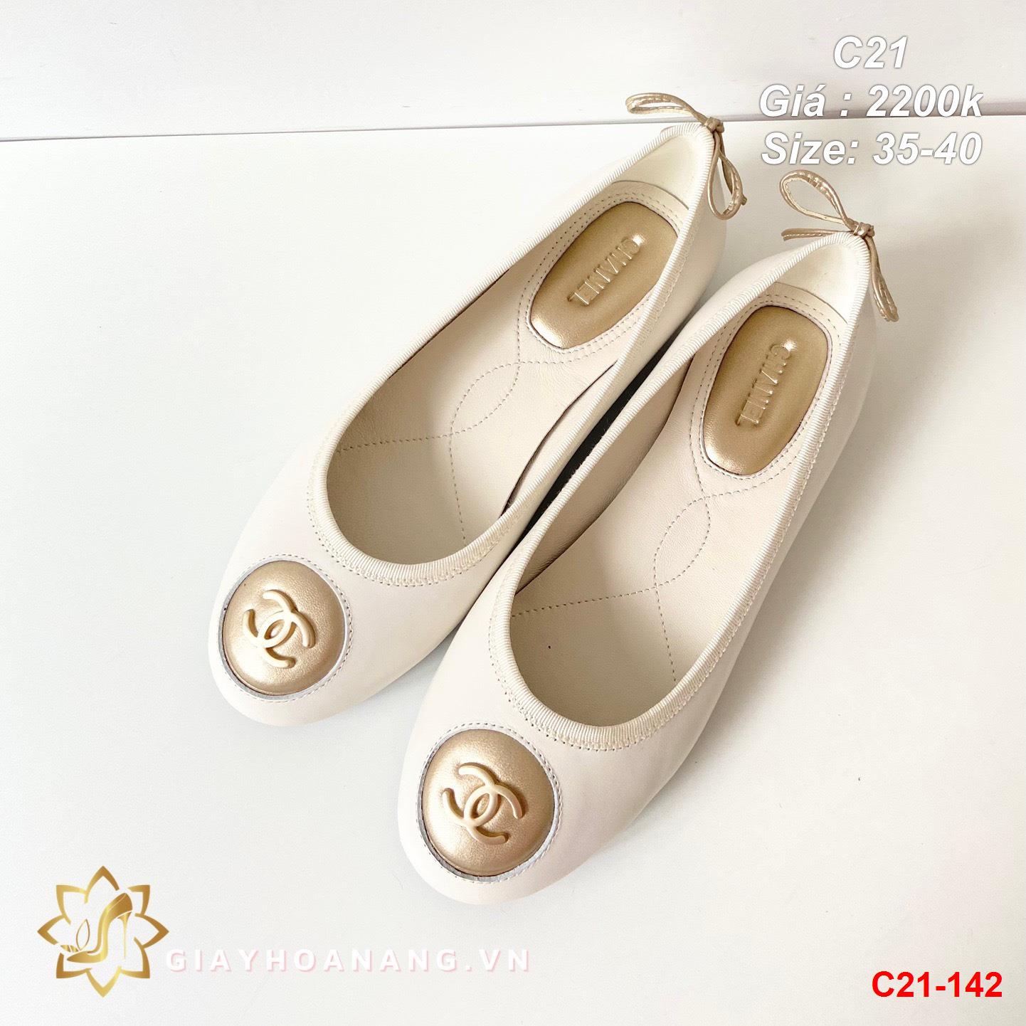 C21-142 Chanel giày bệt siêu cấp