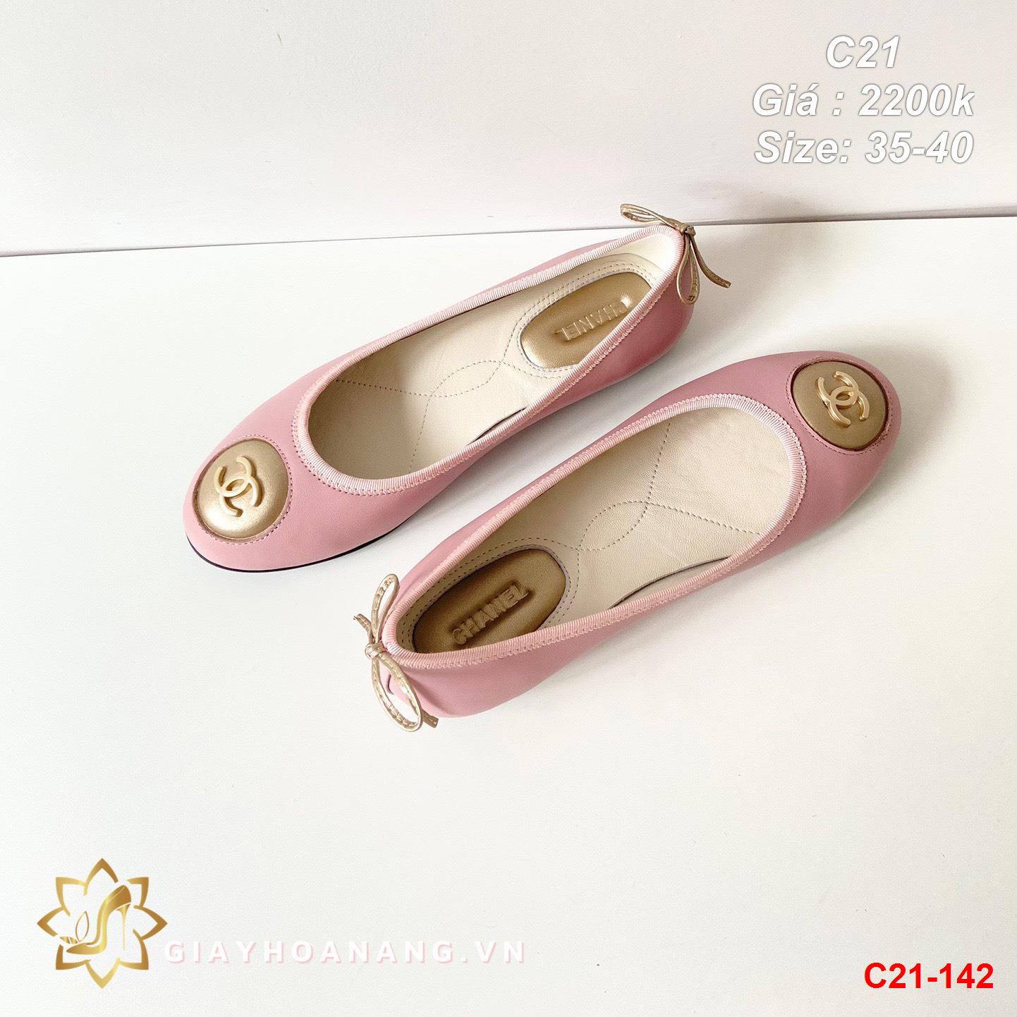 C21-142 Chanel giày bệt siêu cấp