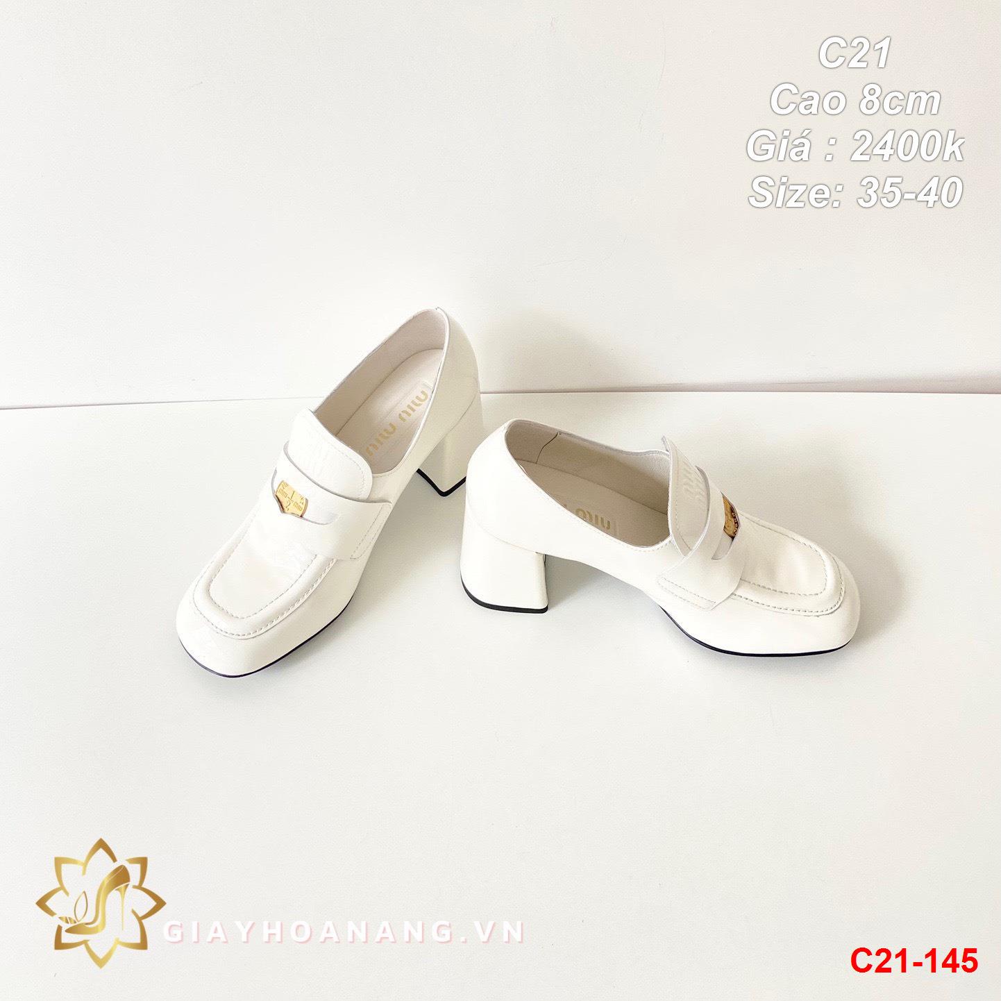 C21-145 Miu miu giày cao 8cm siêu cấp