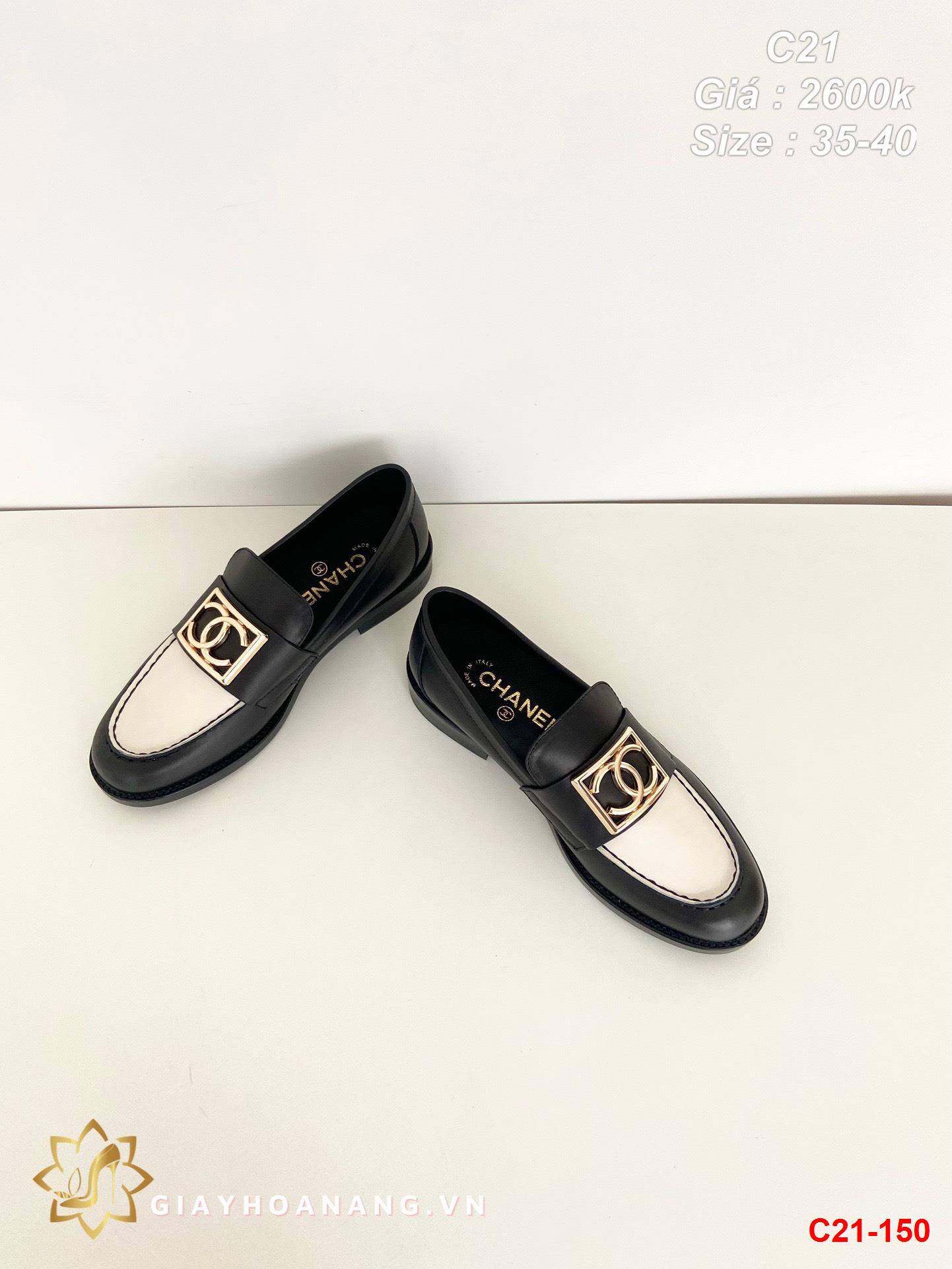 C21-150 Chanel giày lười siêu cấp
