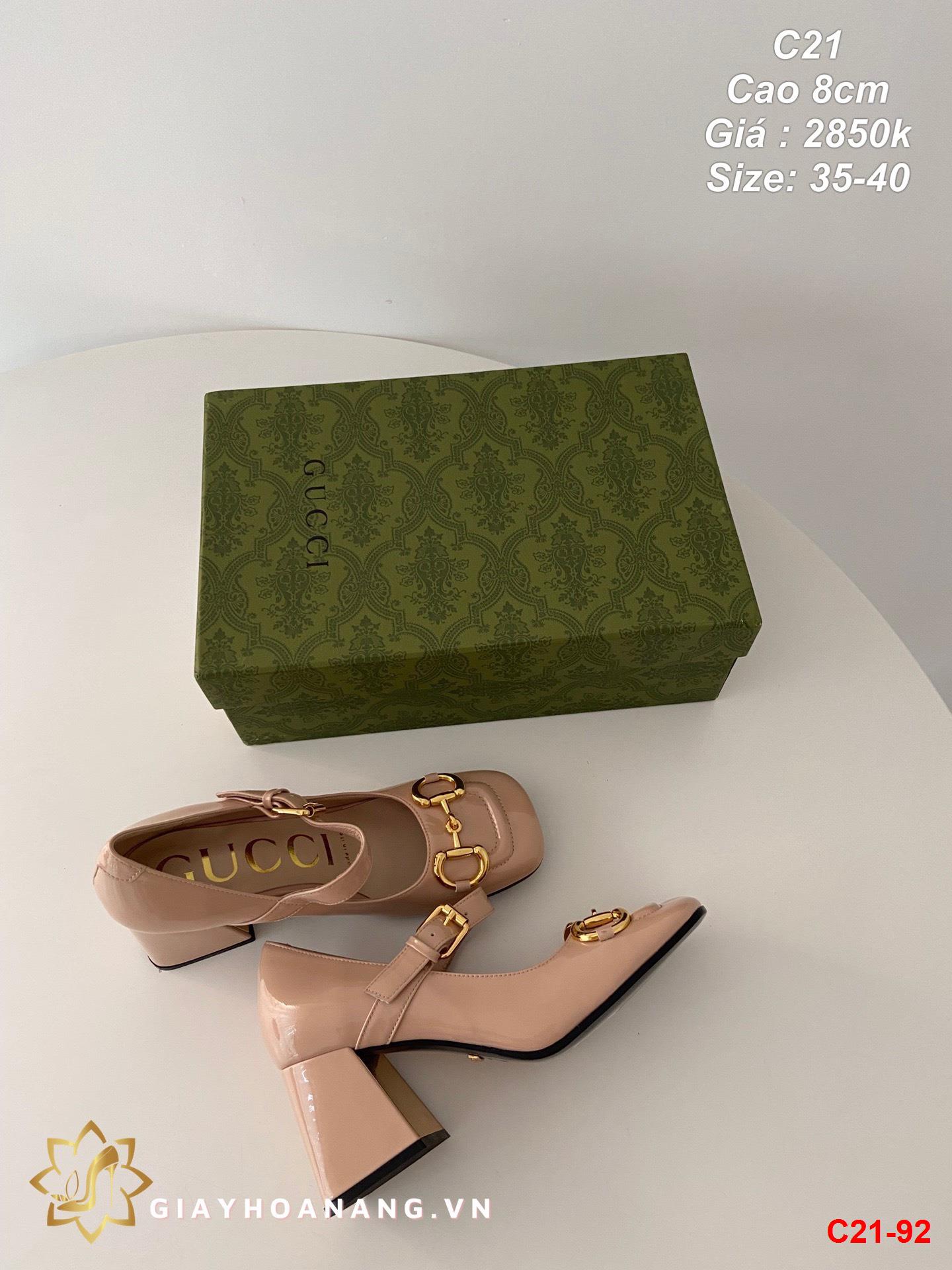 C21-92 Gucci giày cao 8cm siêu cấp