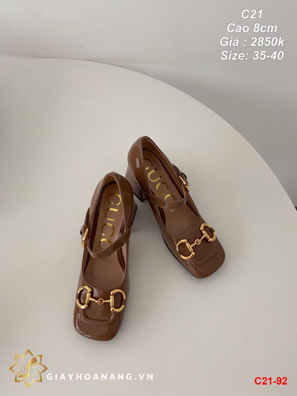 C21-92 Gucci giày cao 8cm siêu cấp