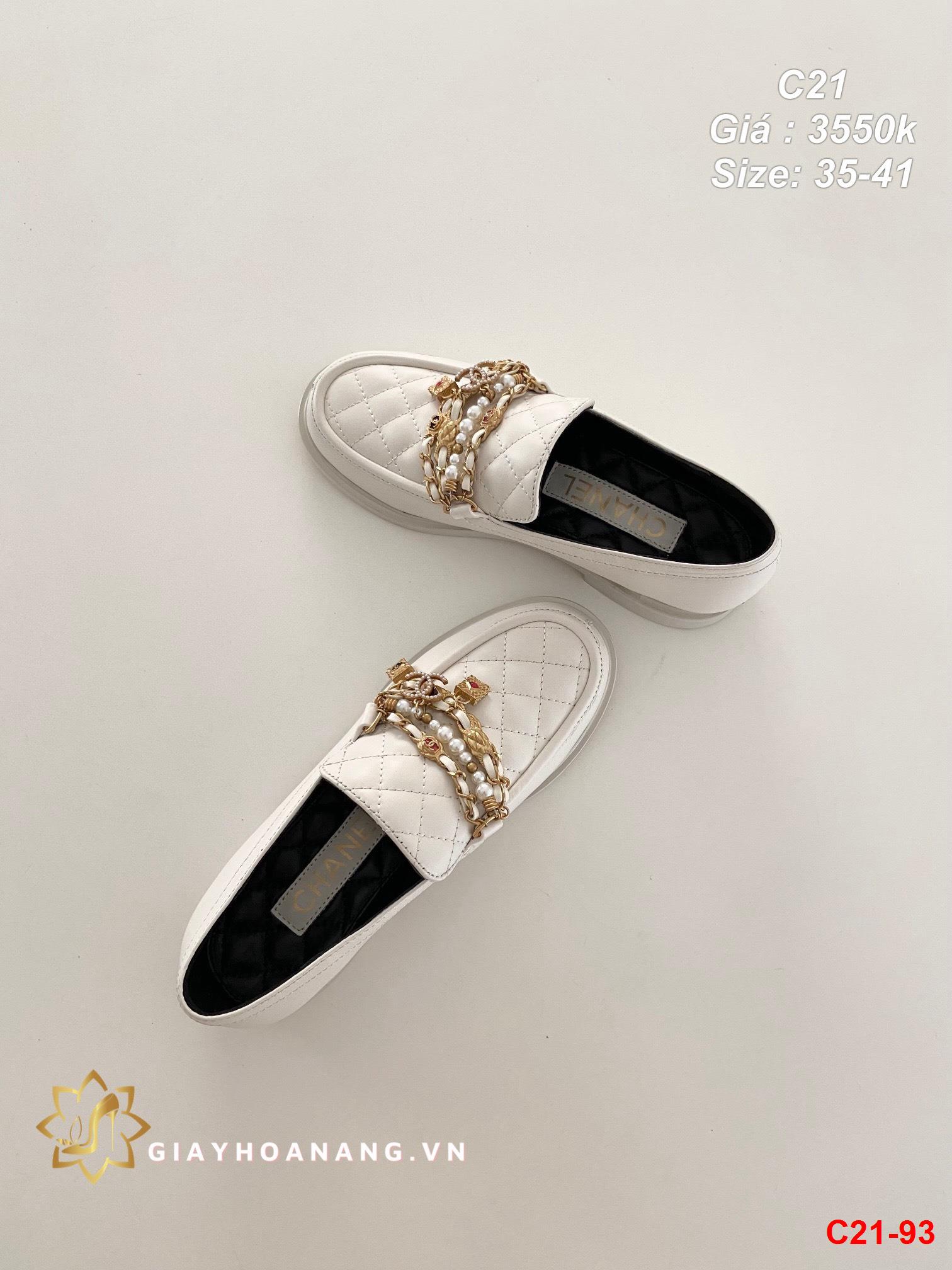 C21-93 Chanel giày lười siêu cấp