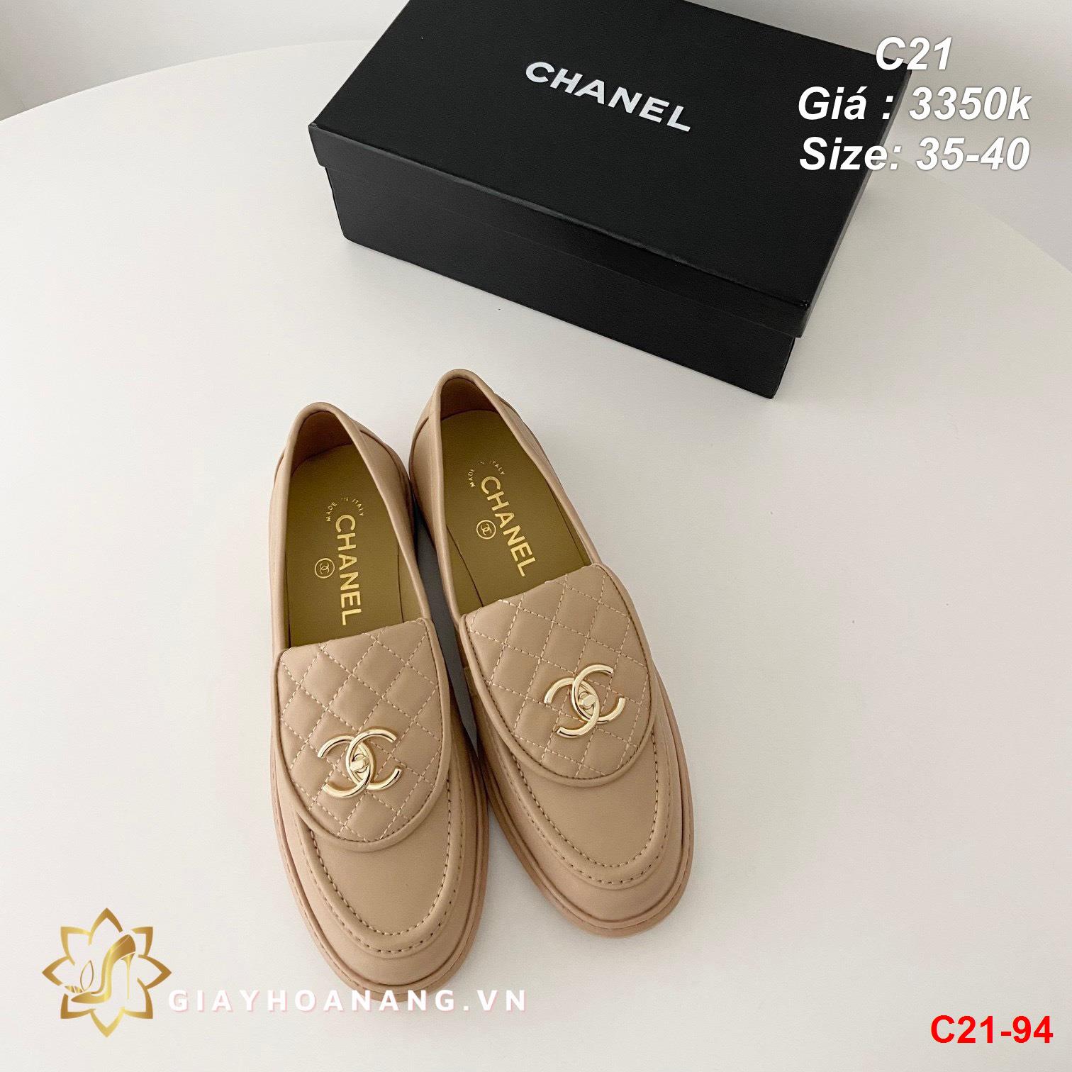 C21-94 Chanel giày lười siêu cấp