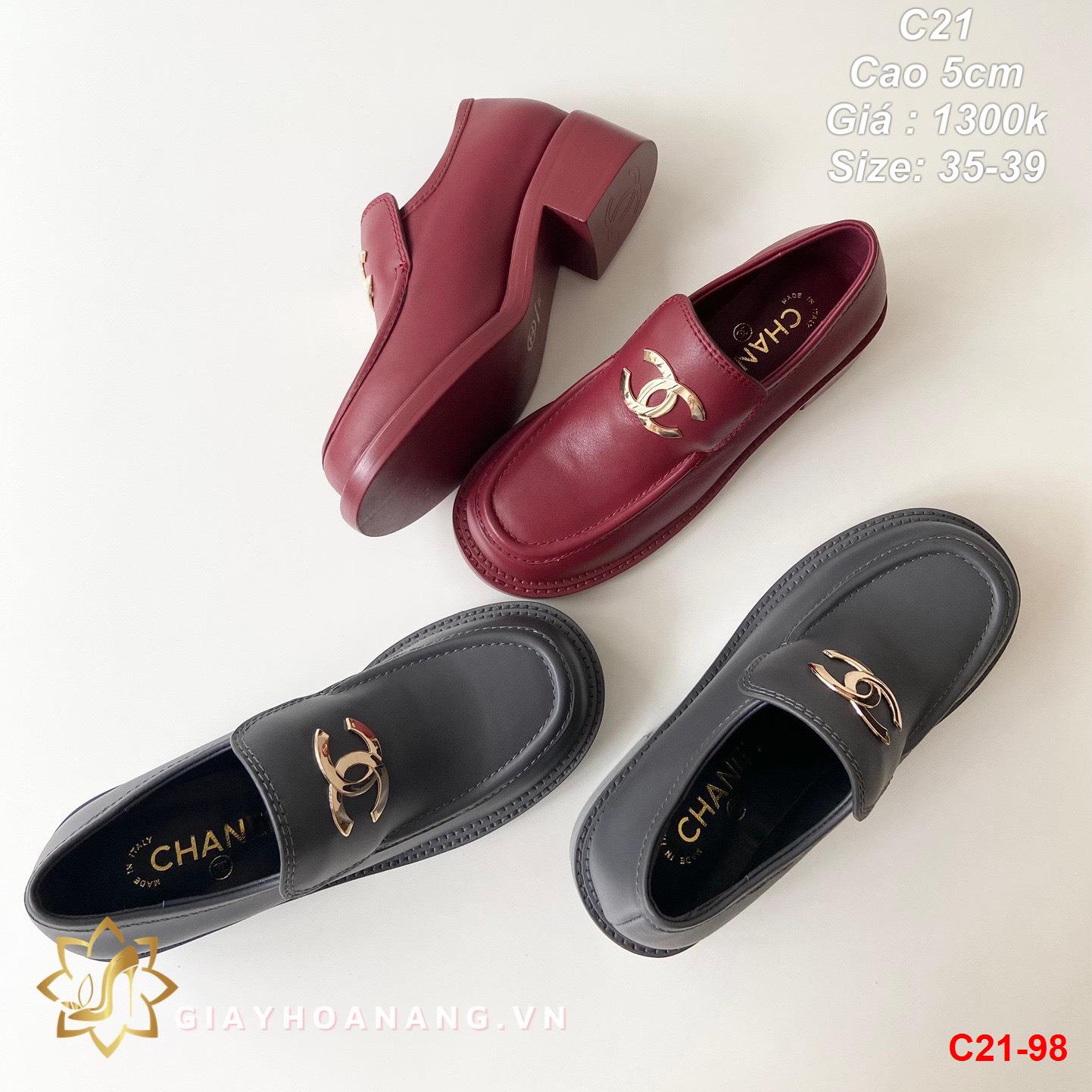 C21-98 Chanel giày cao 5cm siêu cấp