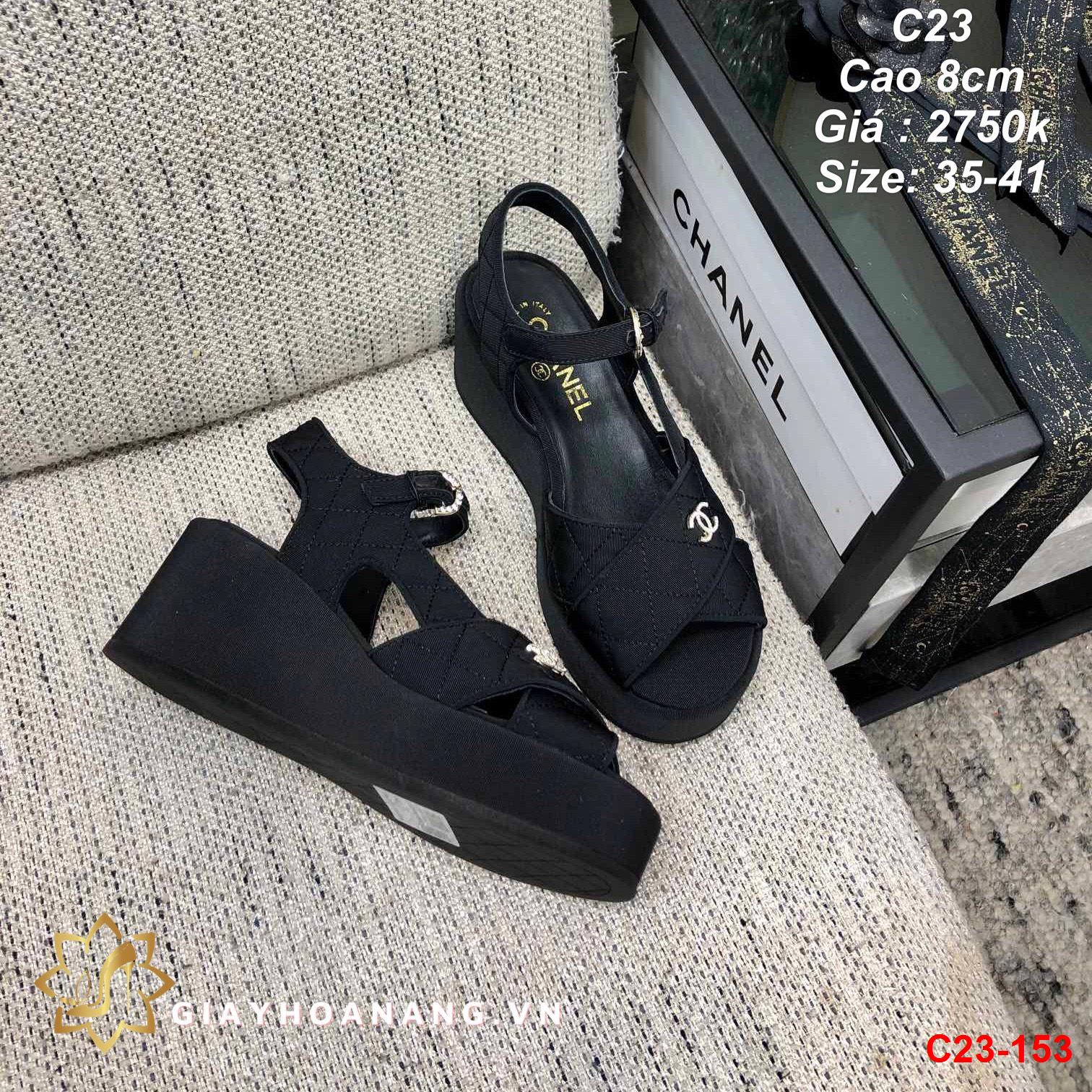 C23-153 Chanel sandal cao 8cm siêu cấp