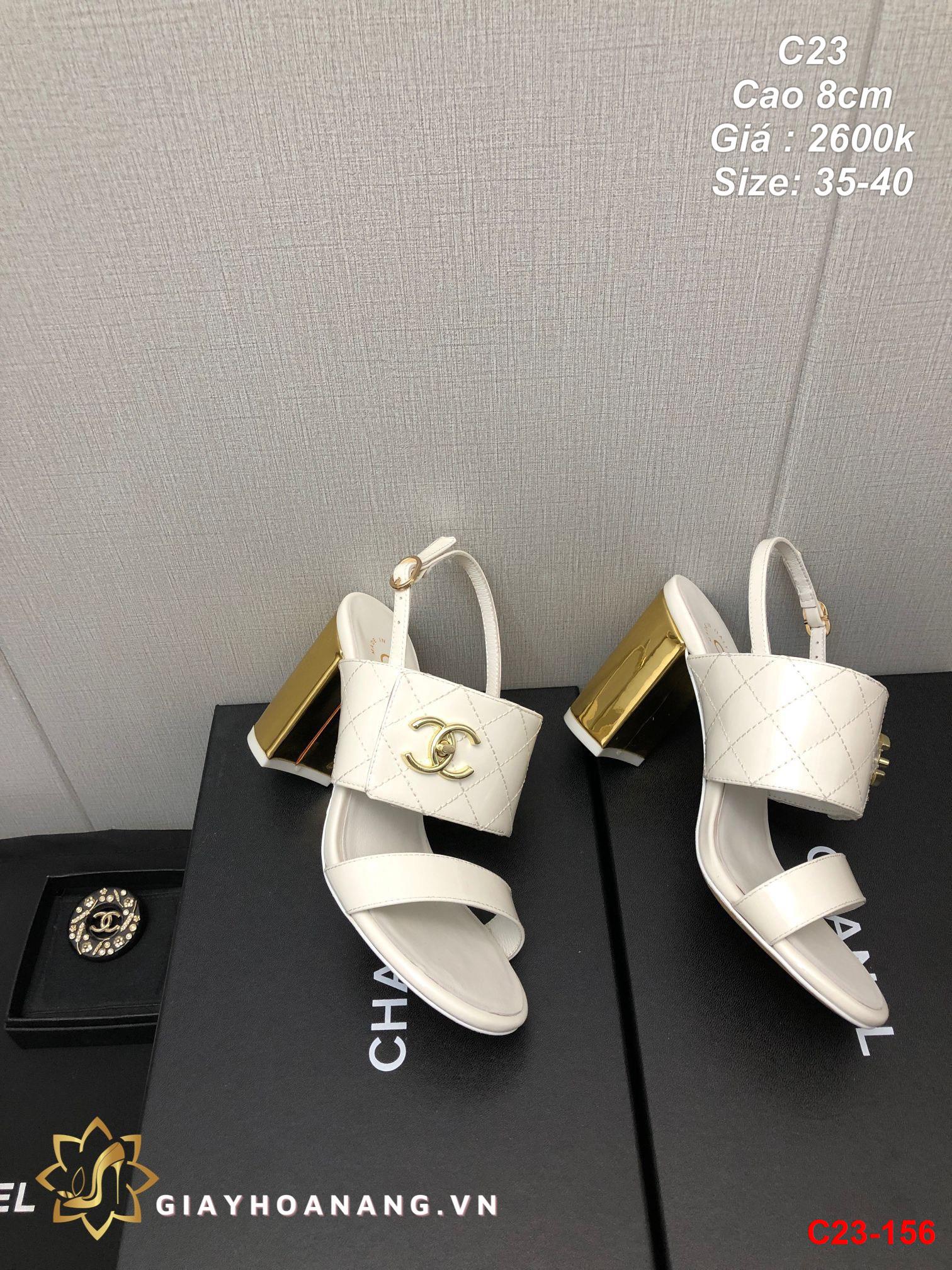 C23-156 Chanel sandal cao 8cm siêu cấp