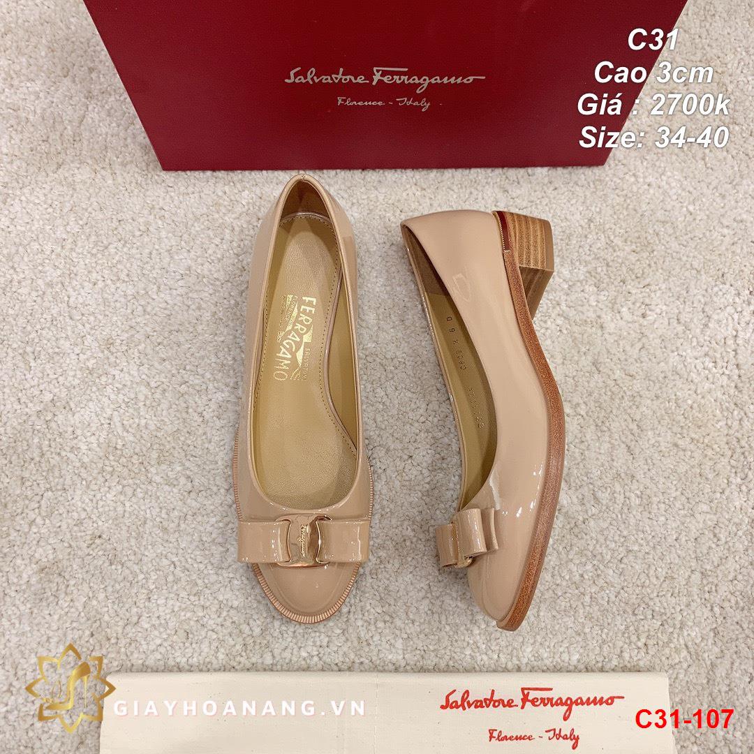 C31-107 Salvatore Ferragamo giày cao 3cm siêu cấp