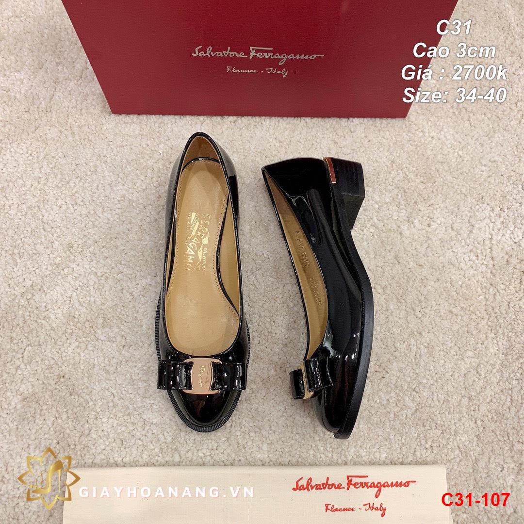 C31-107 Salvatore Ferragamo giày cao 3cm siêu cấp