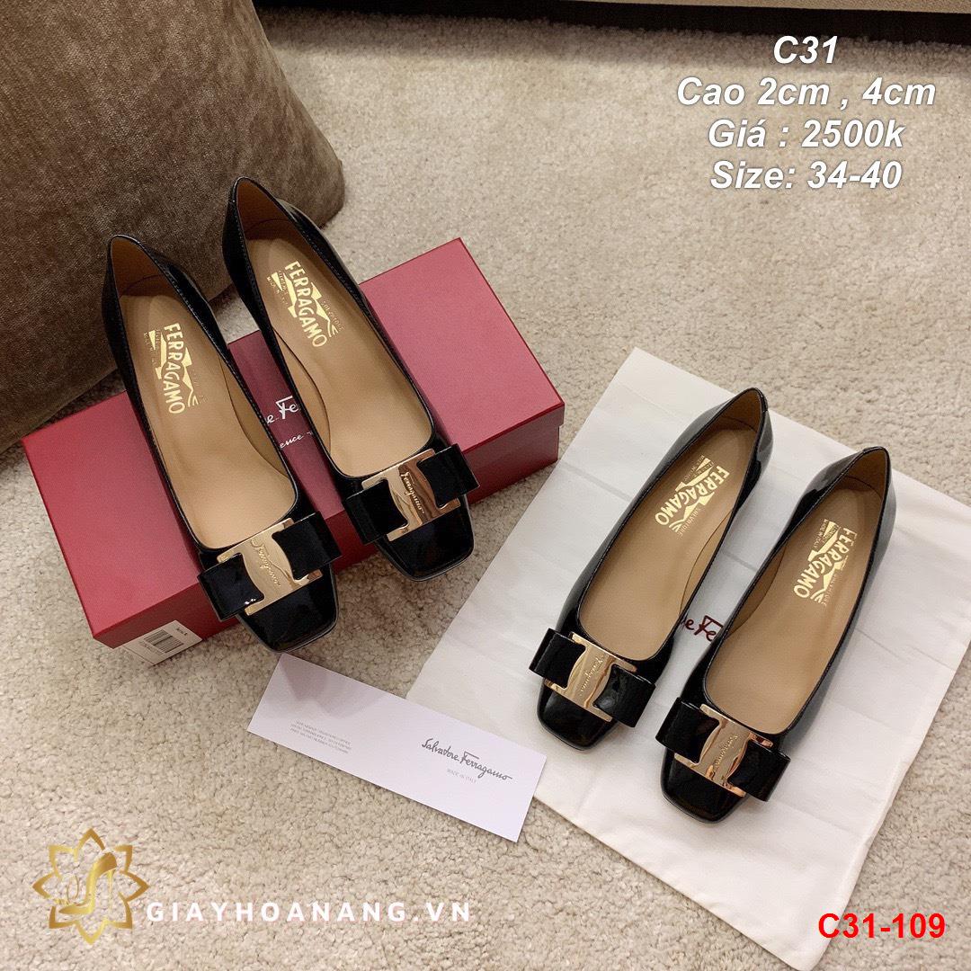 C31-109 Salvatore Ferragamo giày cao 2cm , 4cm siêu cấp