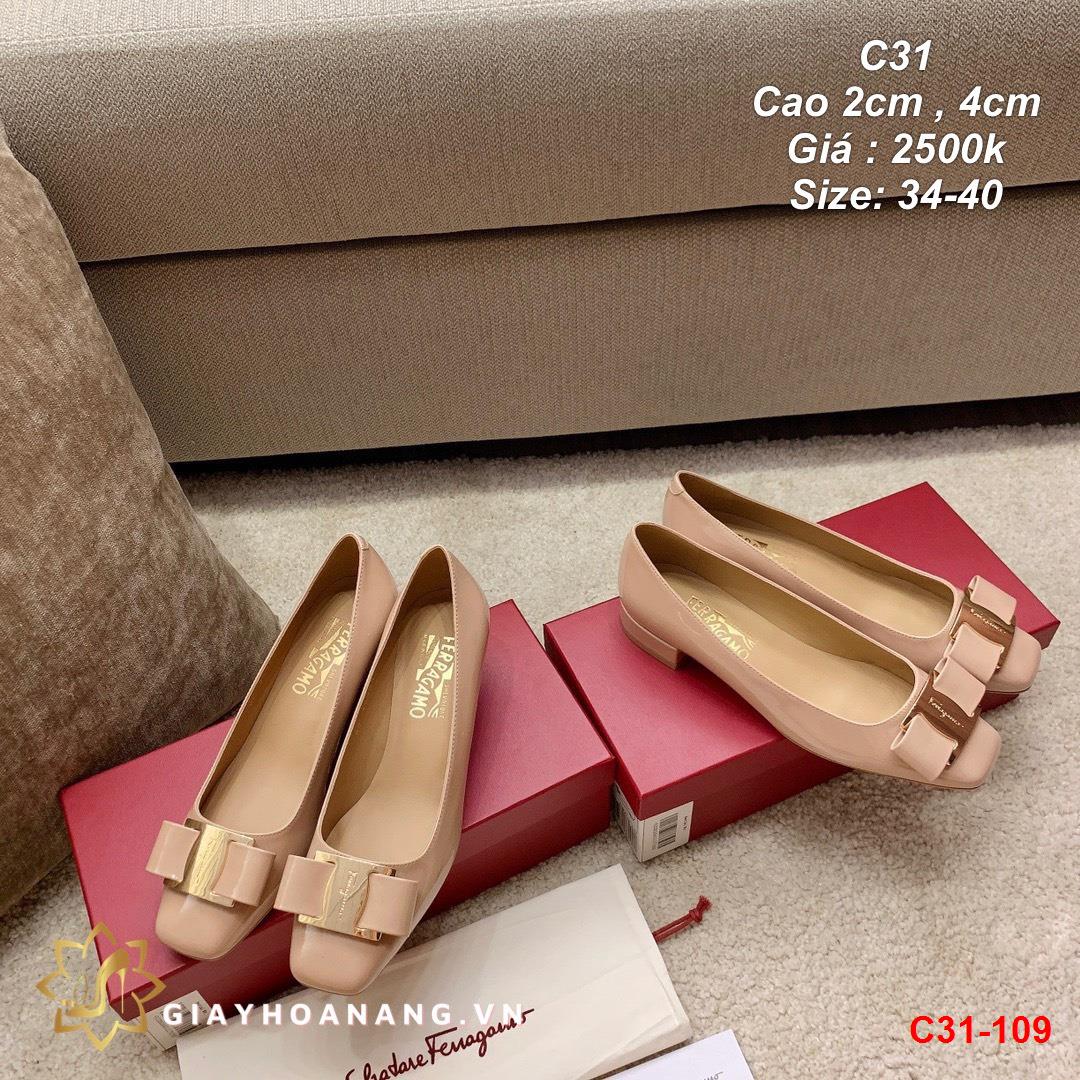 C31-109 Salvatore Ferragamo giày cao 2cm , 4cm siêu cấp