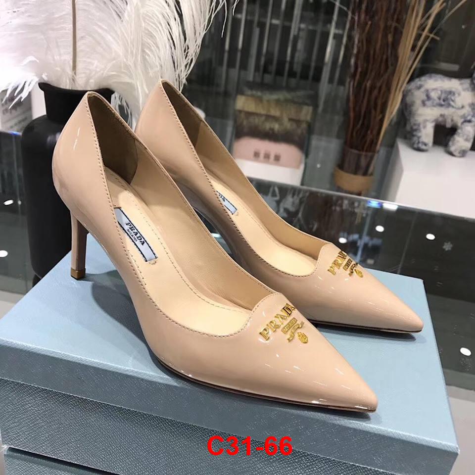 C31-66 Prada giày cao 8cm siêu cấp