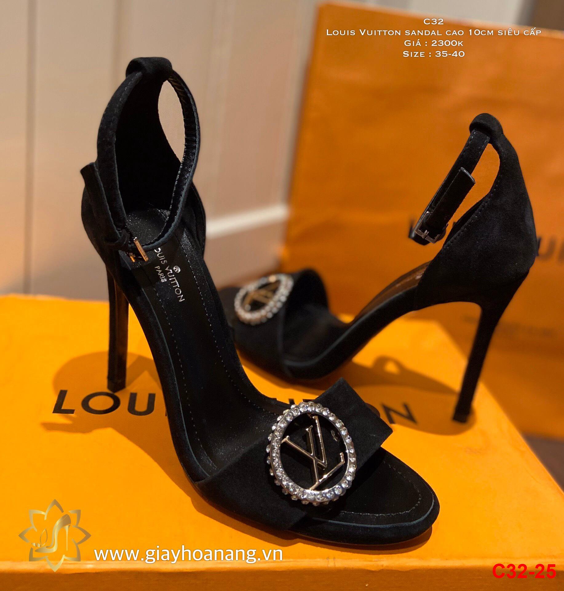 C32-25 Louis Vuitton sandal cao 10cm siêu cấp
