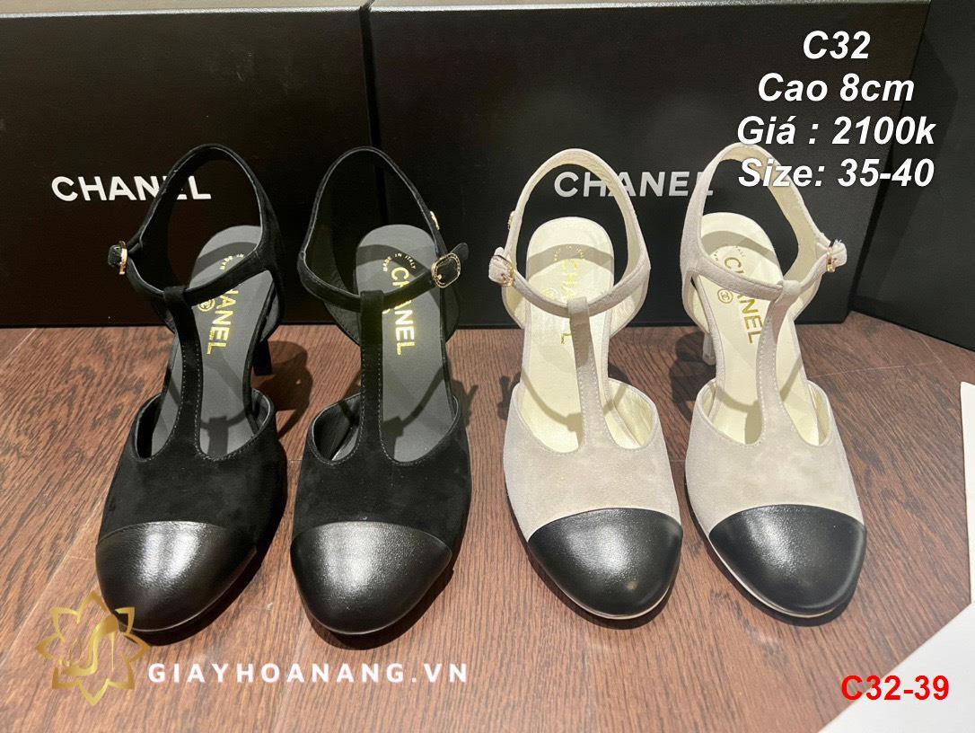 C32-39 Chanel sandal cao 8cm siêu cấp