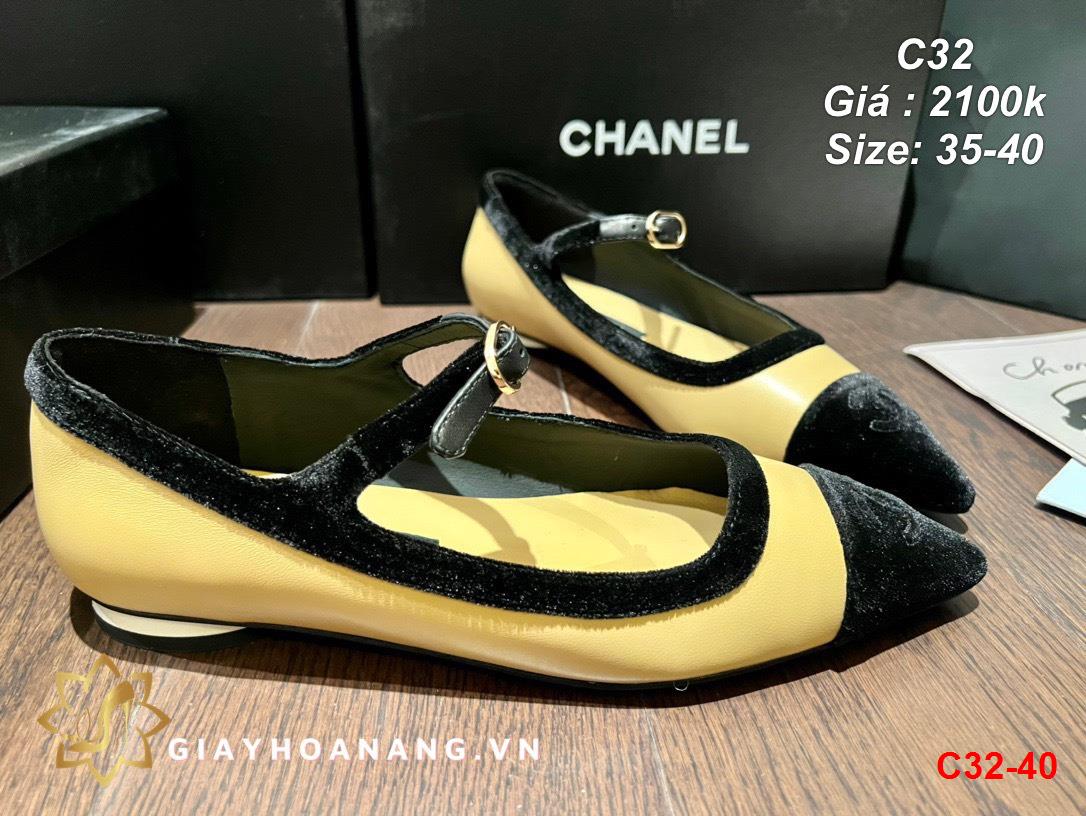 C32-40 Chanel giày bệt siêu cấp