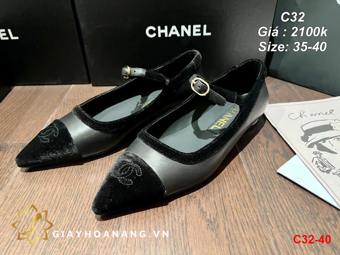 C32-40 Chanel giày bệt siêu cấp