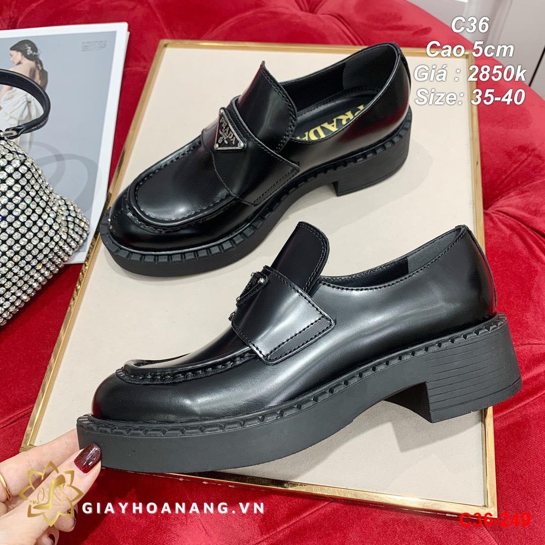 C36-249 Prada giày cao 5cm siêu cấp