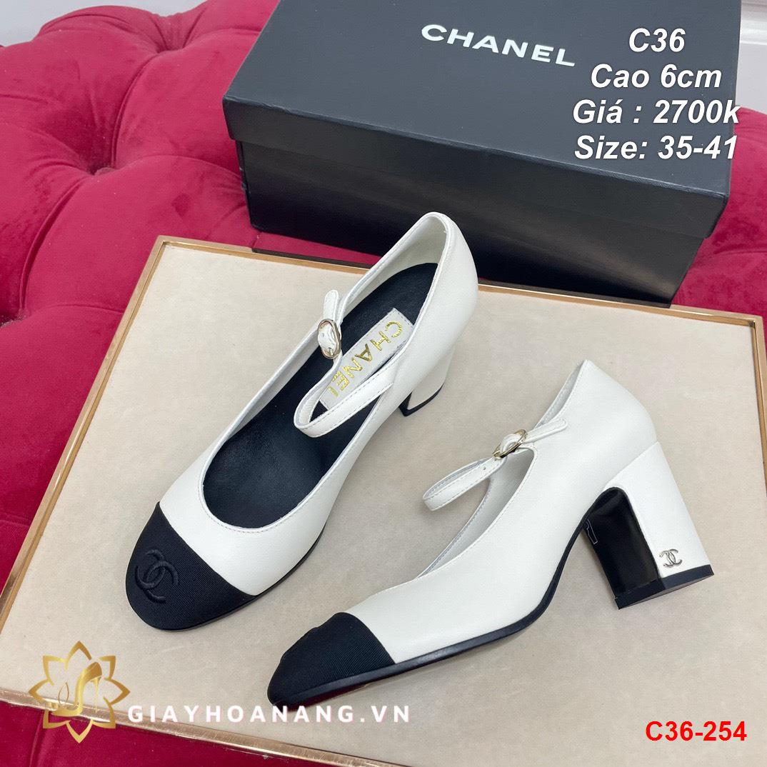 C36-254 Chanel giày cao 6cm siêu cấp