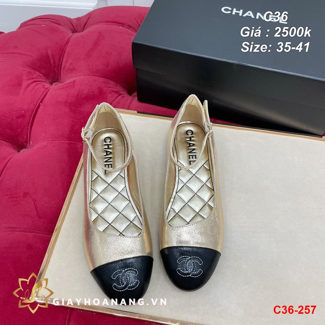 C36-257 Chanel giày bệt siêu cấp