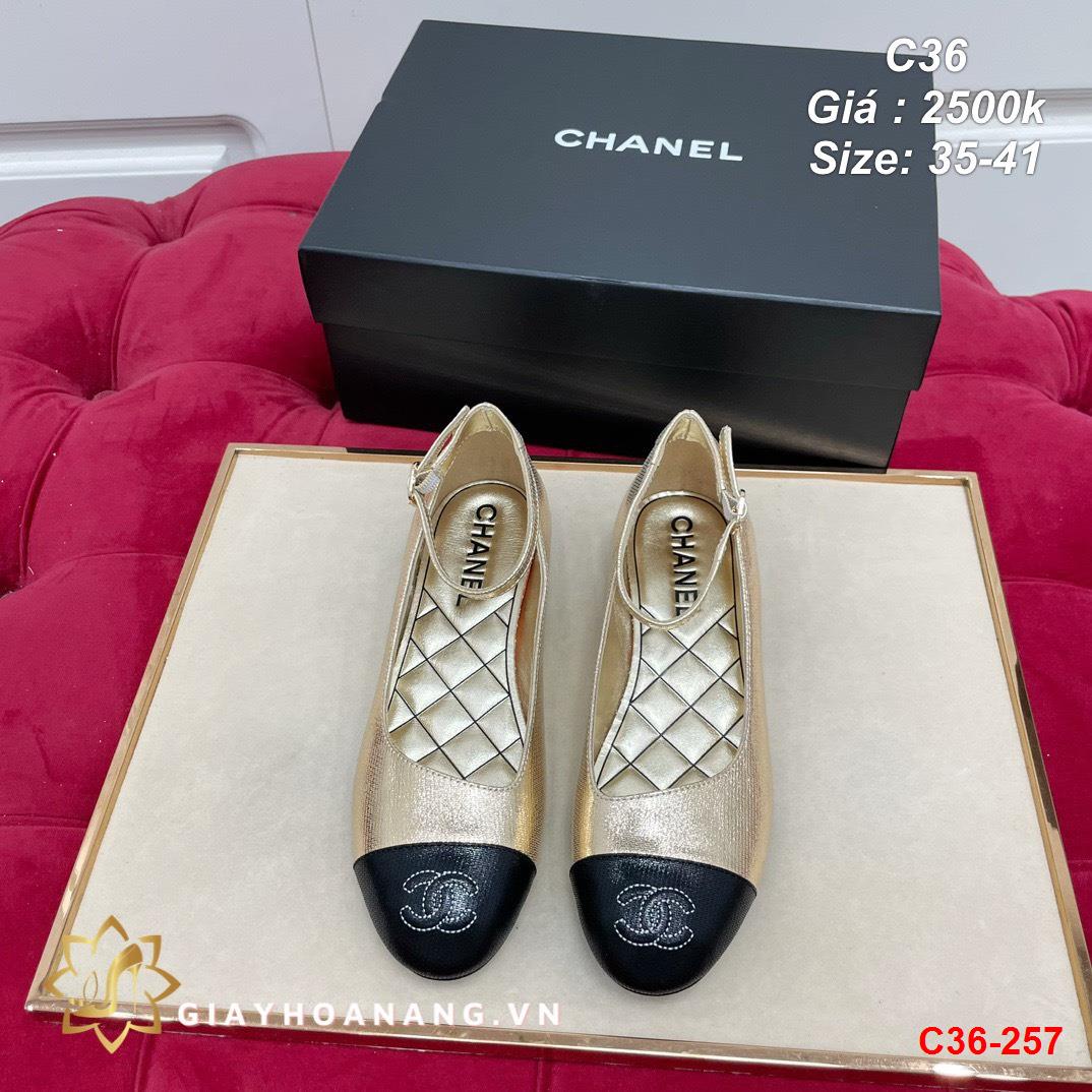 C36-257 Chanel giày bệt siêu cấp