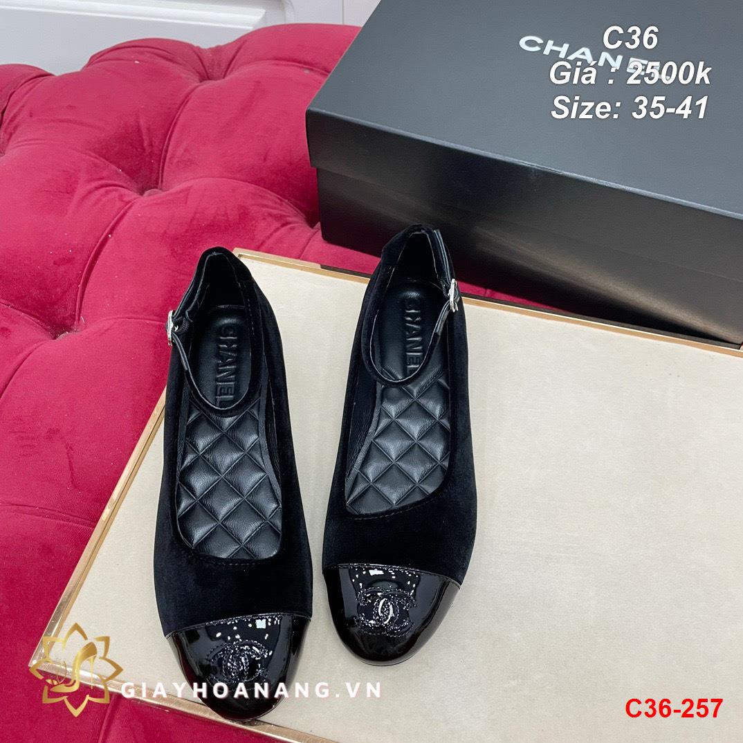 C36-257 Chanel giày bệt siêu cấp