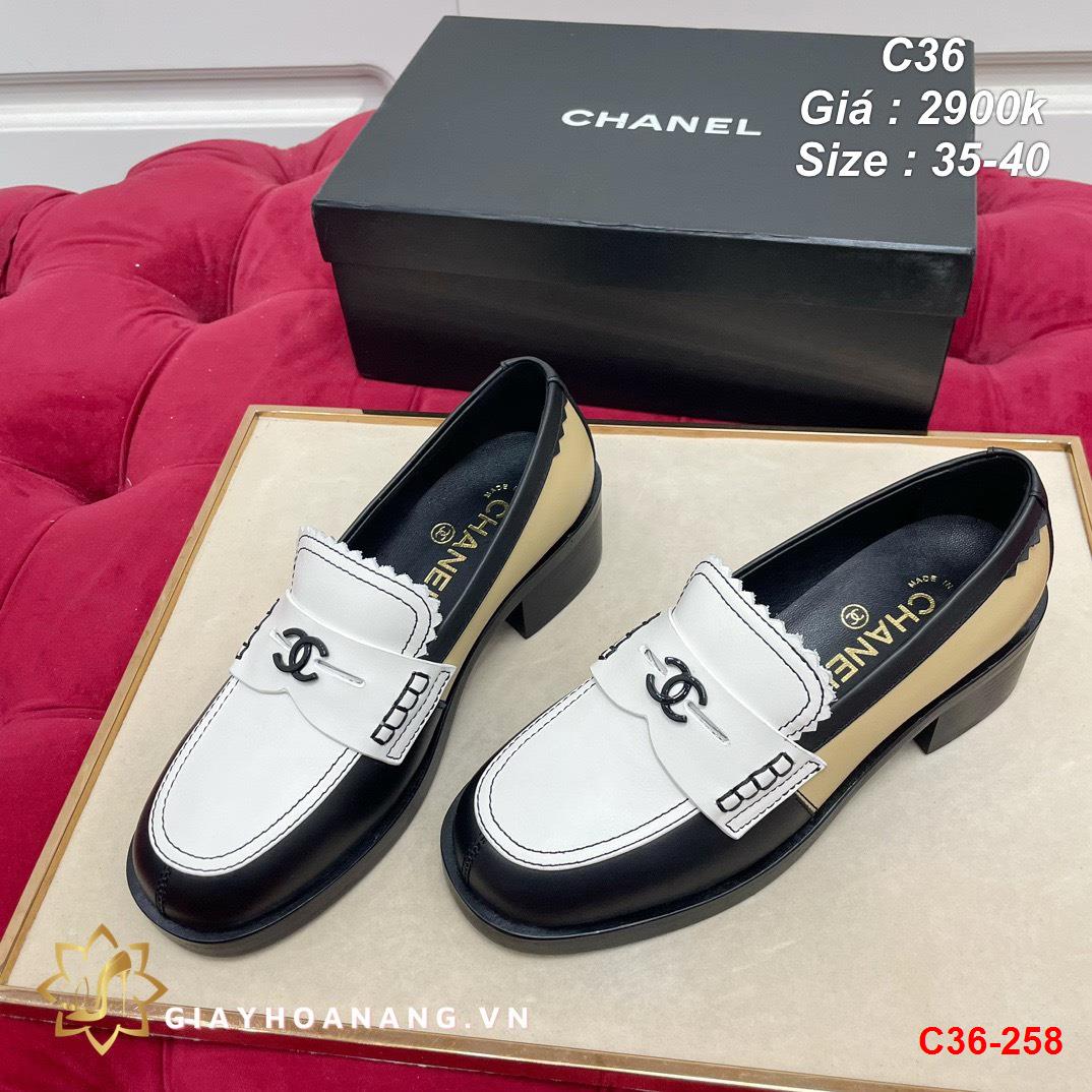 C36-258 Chanel giày lười siêu cấp