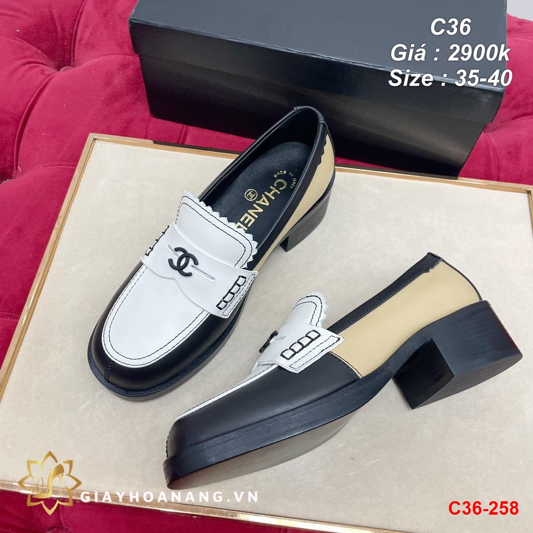 C36-258 Chanel giày lười siêu cấp