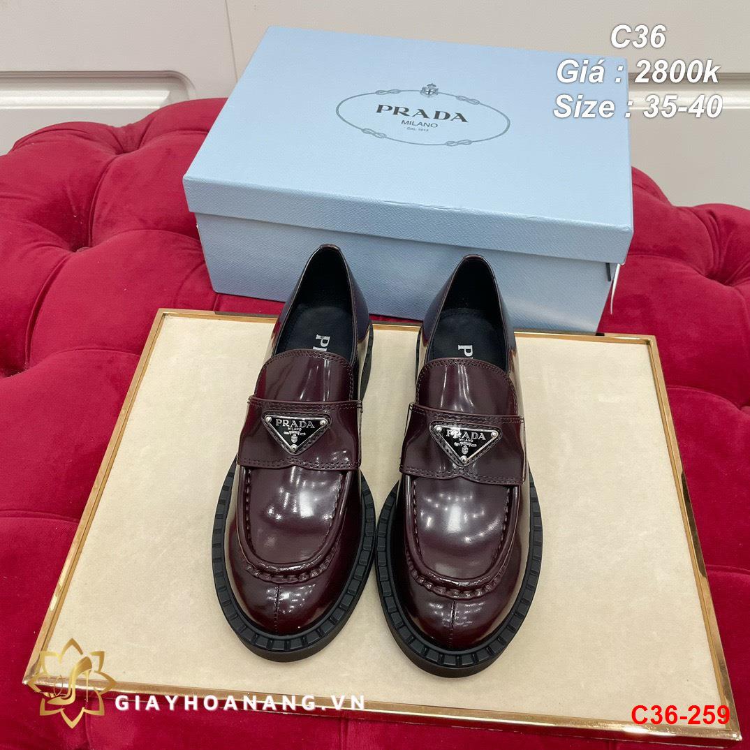C36-259 Prada giày lười siêu cấp