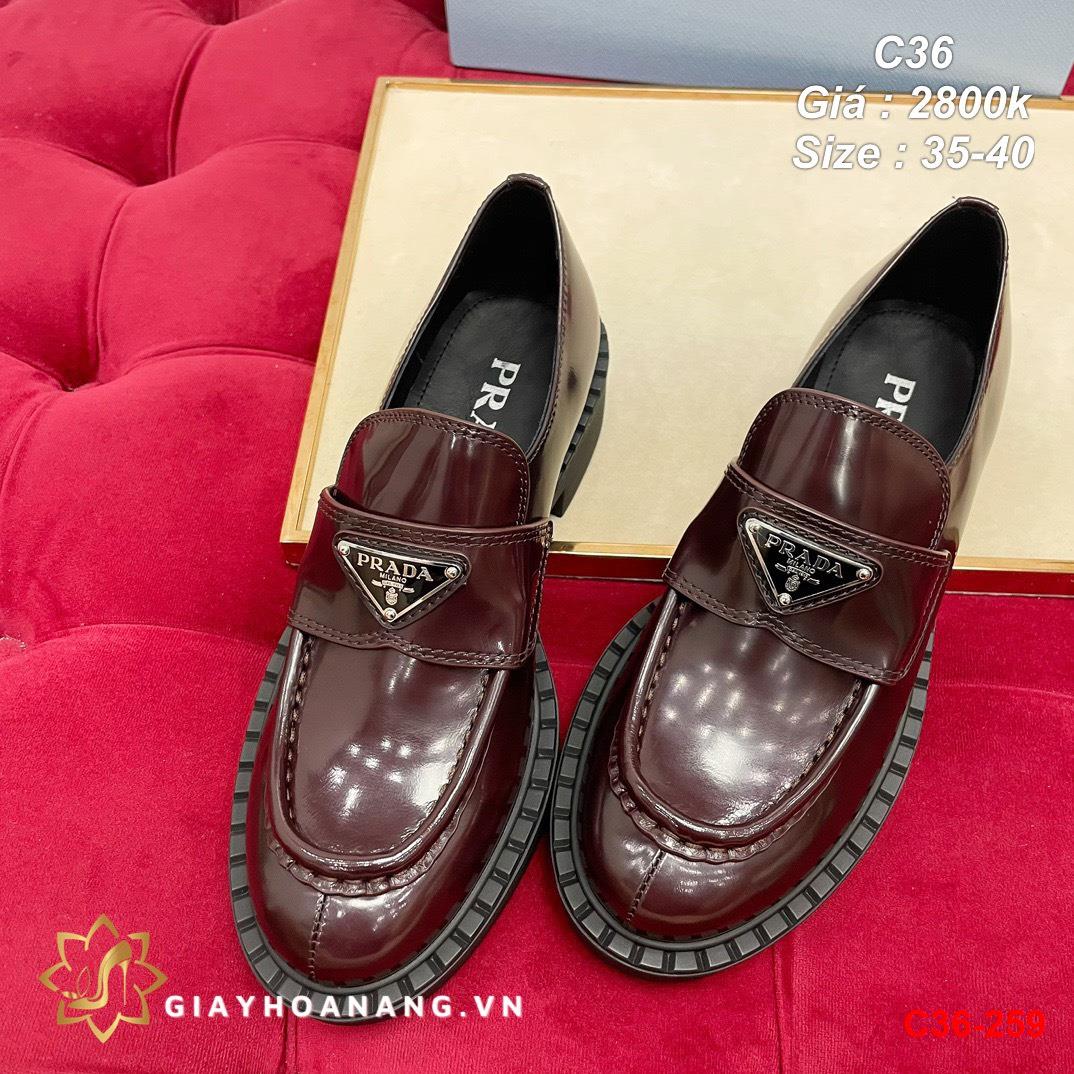 C36-259 Prada giày lười siêu cấp