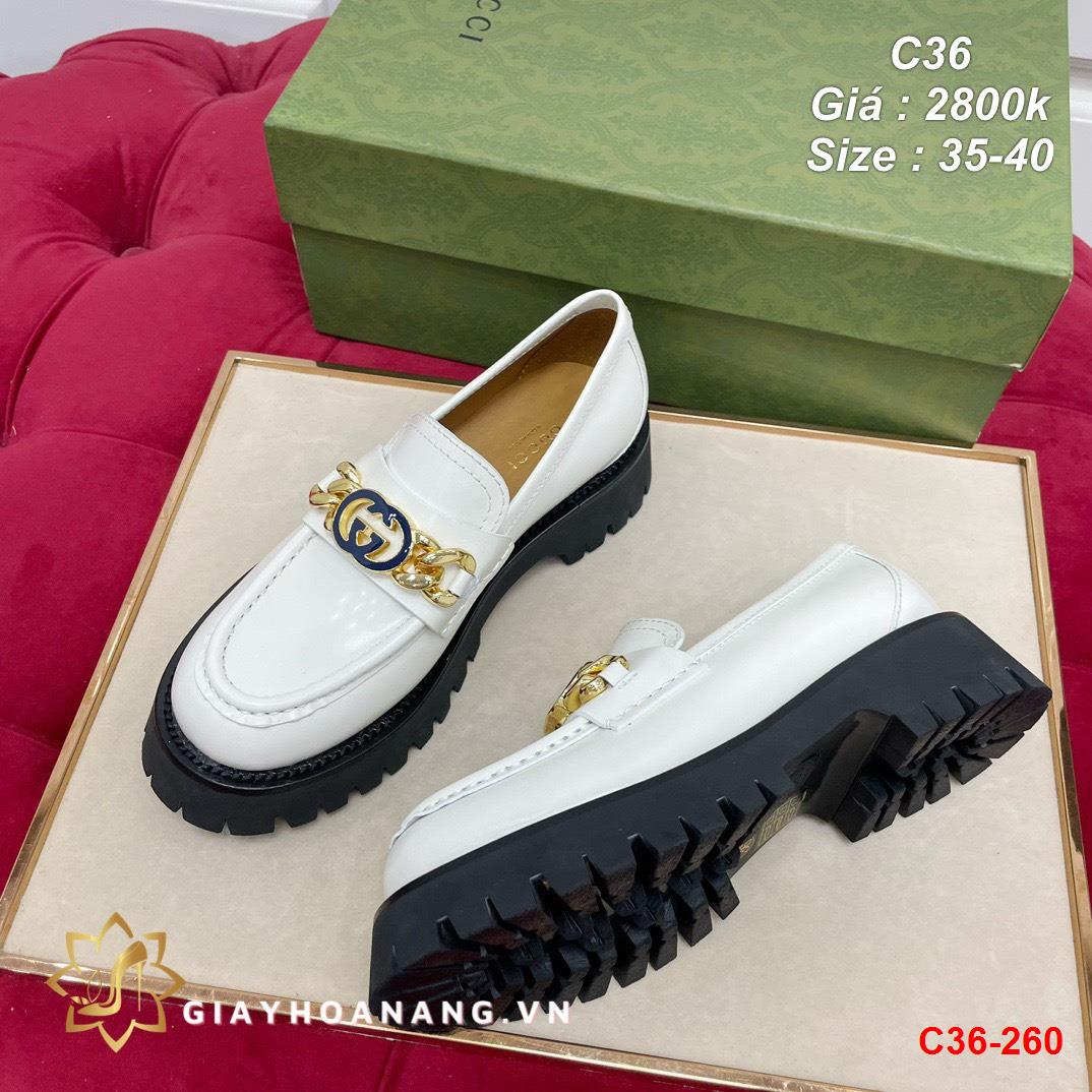 C36-260 Gucci giày lười siêu cấp