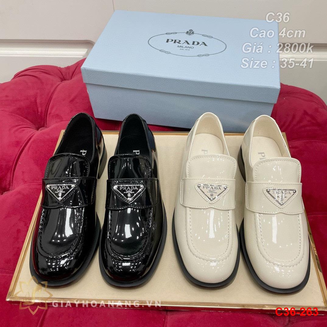 C36-263 Prada giày cao 4cm siêu cấp