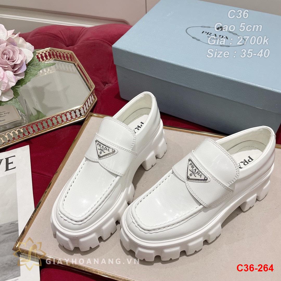 C36-264 Prada giày cao 5cm siêu cấp