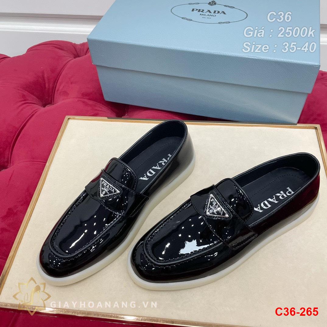 C36-265 Prada giày lười siêu cấp