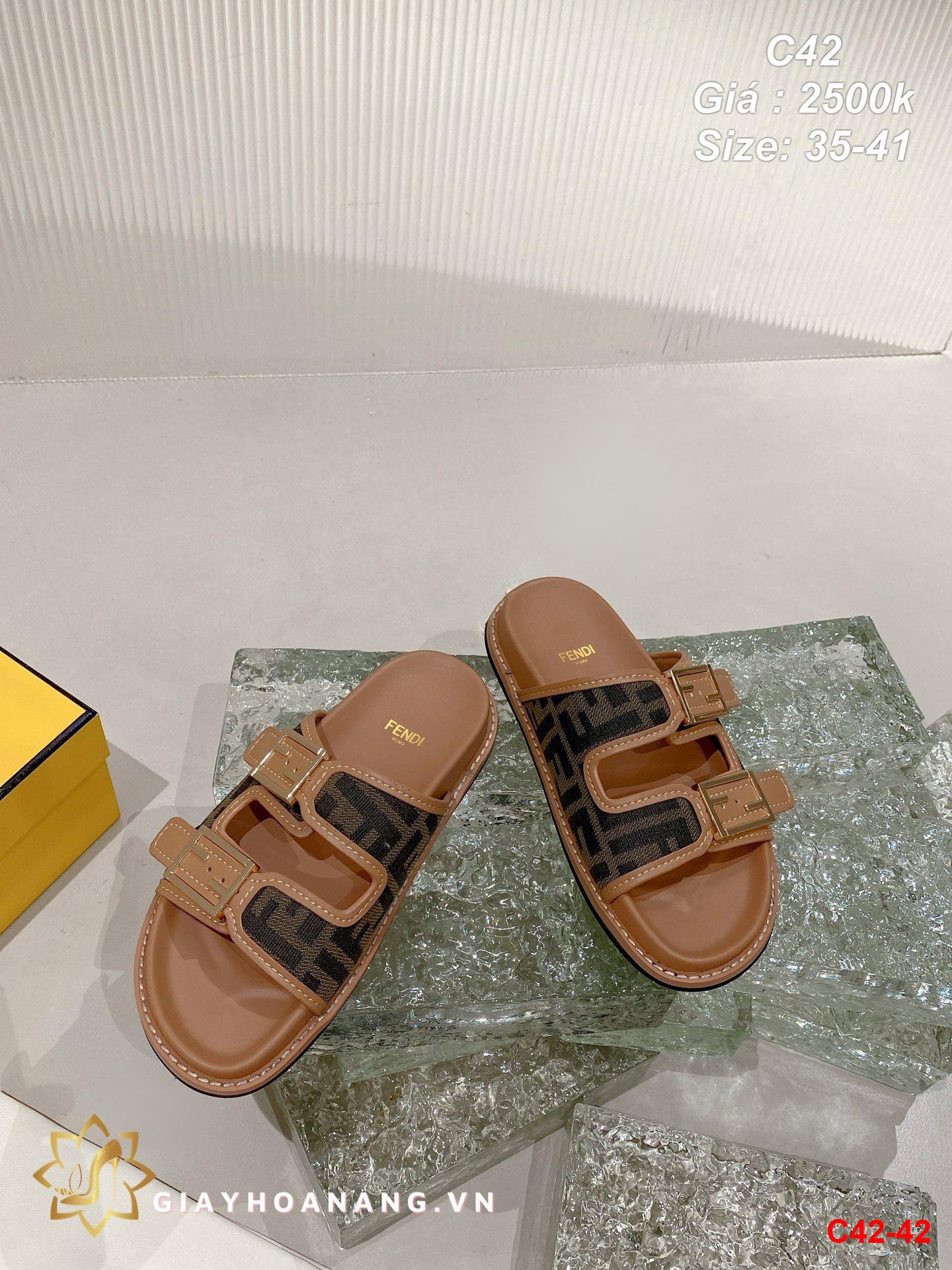 C42-42 Fendi dép siêu cấp