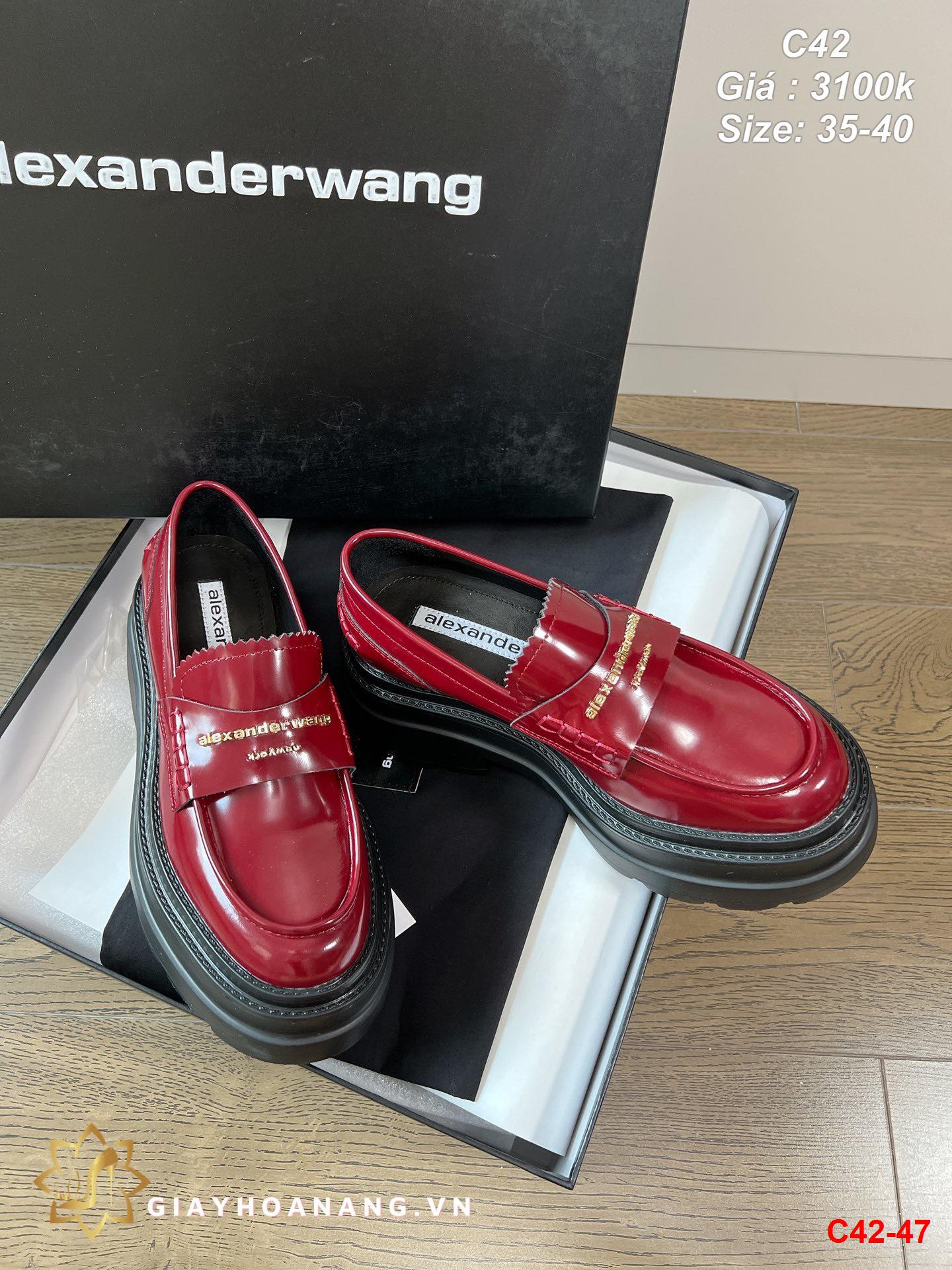 C42-47 Alexander Wang giày lười siêu cấp